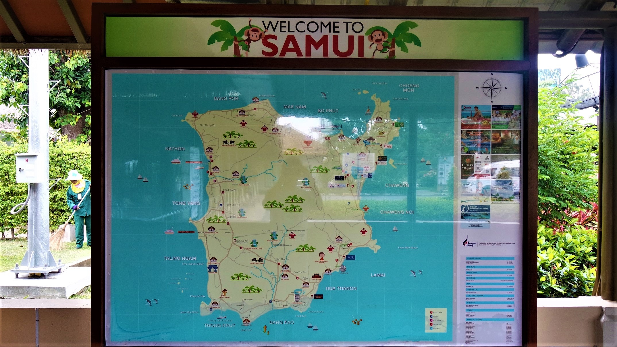остров самуи на карте в тайланде