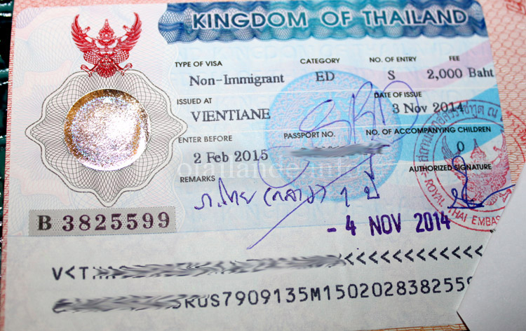 Студенческая виза в Таиланд